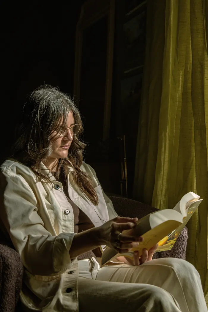 A member reading aloud